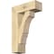 Ekena Millwork Balboa Block Rough Sawn Bracket w/ Offset Brace, Douglas Fir, 8"W x 22"D x 34"H BKT0806X22X34BOA05RDF - alternate 1